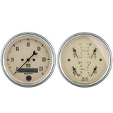 AutoMeter 1800 Traditional incandescent lighting illuminates around the perimeter of the dial