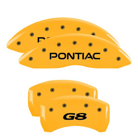MGP Caliper Covers 18011SPG8YL Set of 4: Yellow finish, Black Pontiac / G8