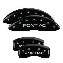 Load image into Gallery viewer, MGP Caliper Covers 18029SPOPBK Set of 4: Black finish, Silver Pontiac