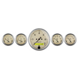 AutoMeter 1809 Traditional incandescent lighting illuminates around the perimeter of the dial