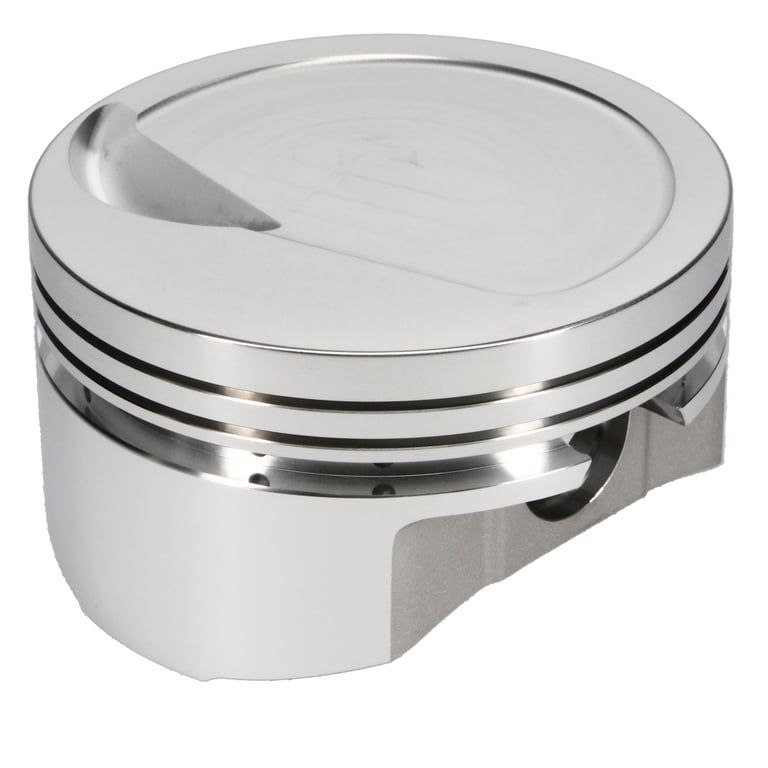 JE Pistons 181553 Piston Set, 4032, Inv Dome/Dish, 4.500 Bore, 1.270 CD, 0.990 Pin, Set of 8.