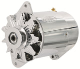 Powermaster Performance 182117 PowerGEN Alternator; Short Case; 60 Amp; 50 Idle; 6V Negative Ground; Chrome;
