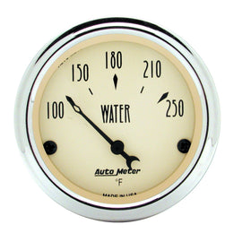AutoMeter 1837 Traditional incandescent lighting illuminates around the perimeter of the dial