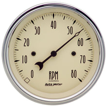Load image into Gallery viewer, AutoMeter 1890 Traditional incandescent lighting illuminates around the perimeter of the dial