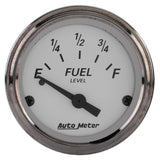 AutoMeter 1904 Traditional incandescent lighting illuminates around the perimeter of the dial