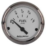 AutoMeter 1906 Traditional incandescent lighting illuminates around the perimeter of the dial