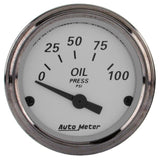 AutoMeter 1928 Traditional incandescent lighting illuminates around the perimeter of the dial