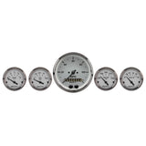 AutoMeter 1950 Traditional incandescent lighting illuminates around the perimeter of the dial