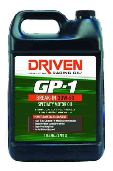 Driven Racing Oil 19556 GP-1 Conventional Break-In 20W-50 Gallon