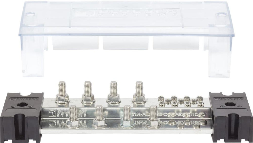 BLUE SEA 1990-BSS POWERBAR1000 8 X 3/8 STUD W/ CVR