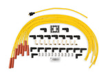 ACCEL 4040 Spark Plug Wire Set - 8mm - Yellow with Orange Straight Boots