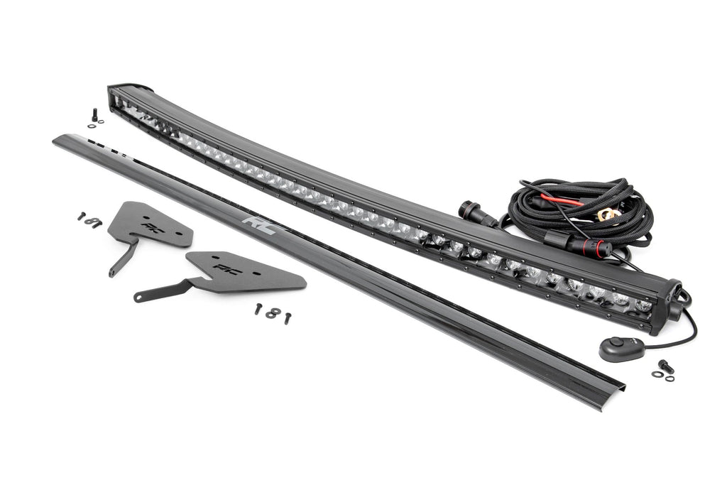 LED Light Kit | 30 Inch Curved | Front Bracket | Black Series | Polaris RZR Turbo S4 