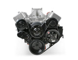 Holley 20-242BK Big Block Chevy Mid-Mount Complete Accessory System- Black Finish