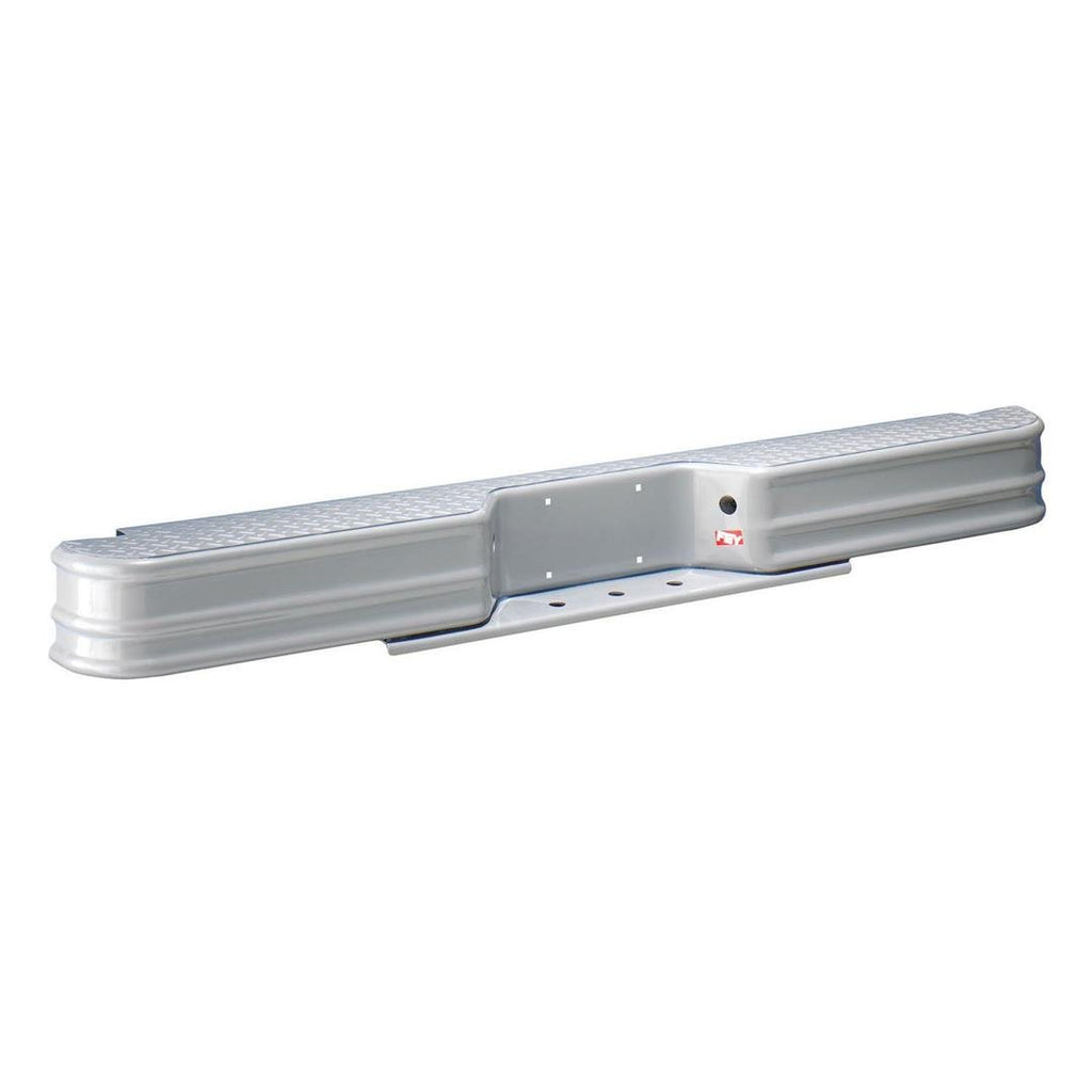 Westin 20002 Diamondstep Universal Rear Bumper; Silver; Mount Kit Required;