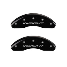 Load image into Gallery viewer, MGP Caliper Covers 20003FINSBK Front Set of 2: Black finish, Silver Insight (Front Only)