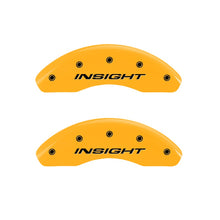 Load image into Gallery viewer, MGP Caliper Covers 20003FINSYL Front Set of 2: Yellow finish, Black Insight (Front Only)
