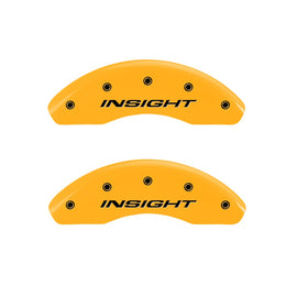 MGP Caliper Covers 20003FINSYL Front Set of 2: Yellow finish, Black Insight (Front Only)