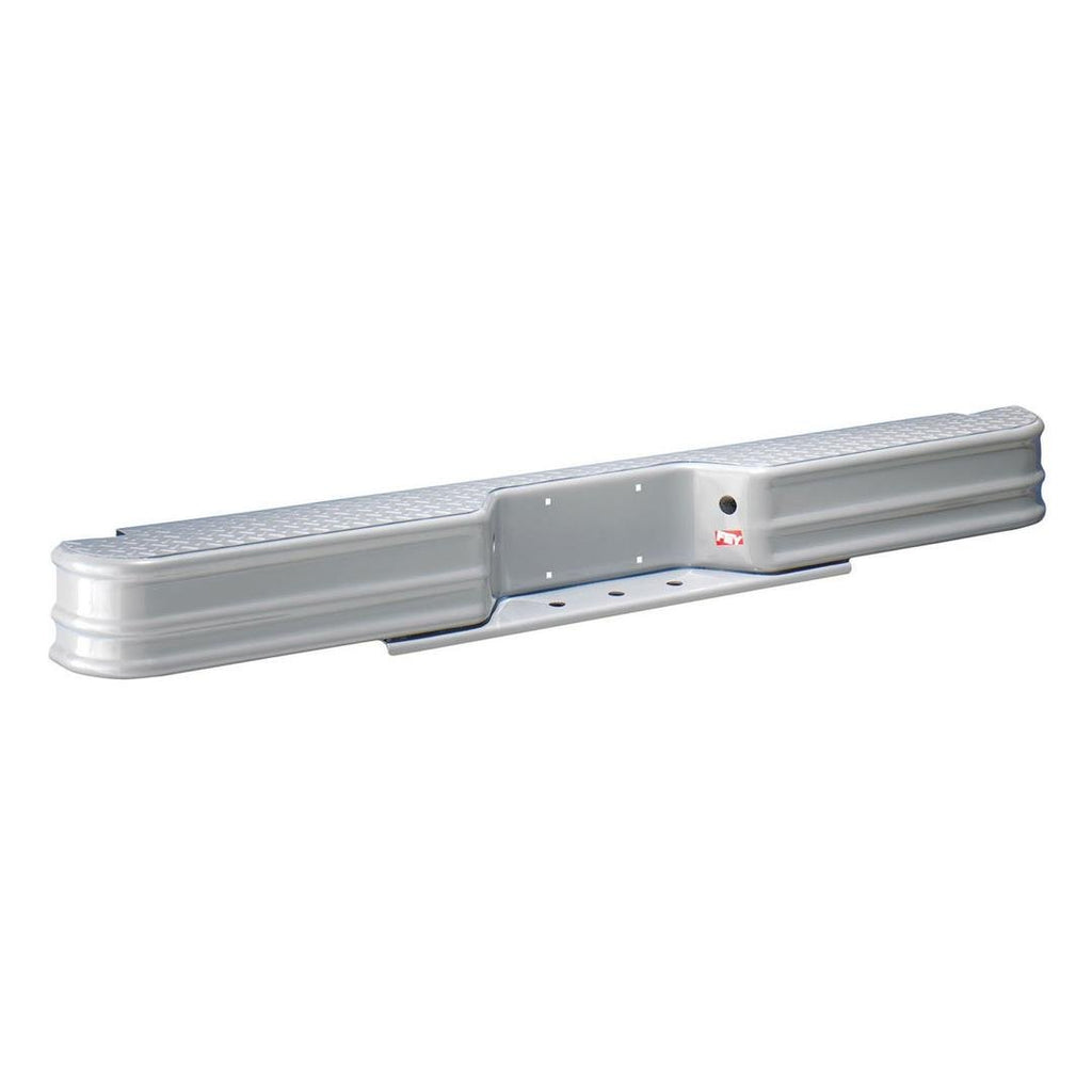Westin 20008 Diamondstep Universal Rear Bumper; Silver; Mount Kit Required;