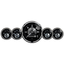 Load image into Gallery viewer, AutoMeter 2003 GAUGE KIT, 5 PC, 3 3/8" &amp; 2 1/16", ELEC SPEEDO W/WHEEL ODO, PRESTIGE BLK DIAMOND