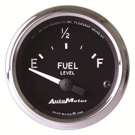 AutoMeter 201011 Traditional incandescent lighting illuminates around the perimeter of the dial