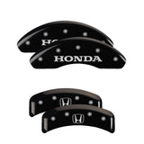 MGP Caliper Covers 20130SHOHBK Set of 4: Black finish, Silver Honda / H Logo