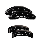 MGP Caliper Covers 20130SHONBK Set of 4: Black finish, Silver Honda