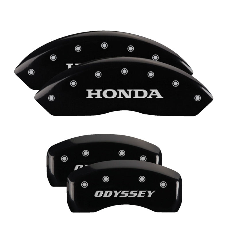 MGP Caliper Covers 20203SODSBK Set of 4: Black finish, Silver Honda / Odyssey
