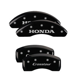 MGP Caliper Covers 20205SCSTBK Set of 4: Black finish, Silver Honda / Crosstour