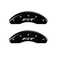 Load image into Gallery viewer, MGP Caliper Covers 20208FFITBK Front Set of 2: Black finish, Silver Fit (Front Only)