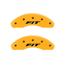 Load image into Gallery viewer, MGP Caliper Covers 20208FFITYL Front Set of 2: Yellow finish, Black Fit (Front Only)