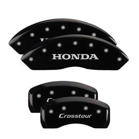MGP Caliper Covers 20211SCSTBK Set of 4: Black finish, Silver Honda / Crosstour