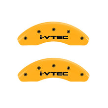 Load image into Gallery viewer, MGP Caliper Covers 20212FIVTYL Front Set of 2: Yellow finish, Black i-Vtec
