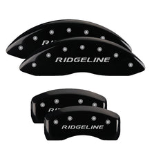 Load image into Gallery viewer, MGP Caliper Covers 20213SRGLBK Set of 4: Black finish, Silver RIDGELINE 2017