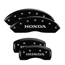 Load image into Gallery viewer, MGP Caliper Covers 20216SHONBK Set of 4: Black finish, Silver Honda