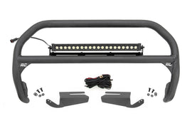 Nudge Bar | 20 Inch BLK DRL Single Row LED | OE Modular Steel | Ford Bronco (21-26)