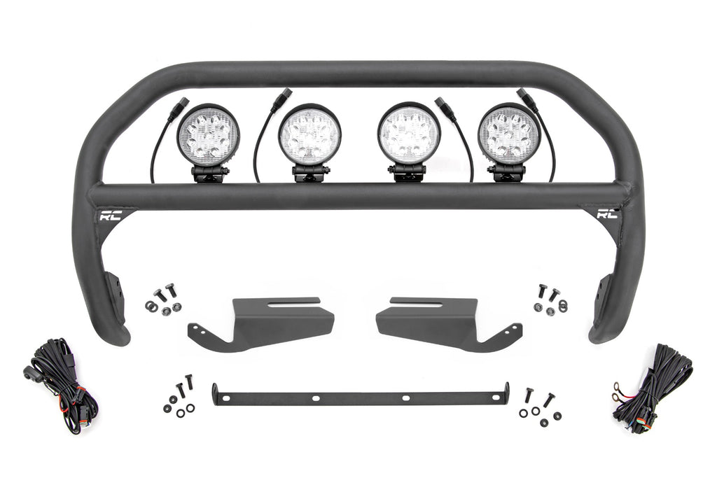 Nudge Bar | 4 Inch Round Led (x4) | OE Modular Steel | Ford Bronco 4WD (21-26)