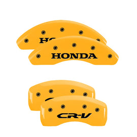 MGP Caliper Covers 20221SCRVYL Set of 4: Yellow finish, Black Honda / CR-V