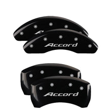 Load image into Gallery viewer, MGP Caliper Covers 20224SACCBK Set of 4: Black finish, Silver Accord