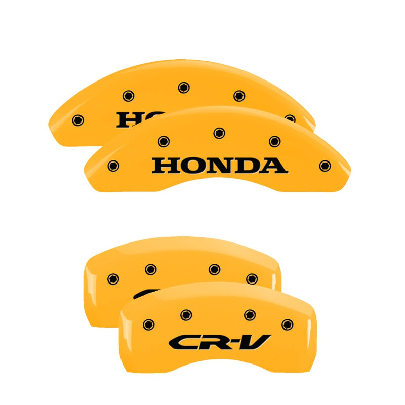 MGP Caliper Covers 20226SCRVYL Set of 4: Yellow finish, Black Honda / CR-V