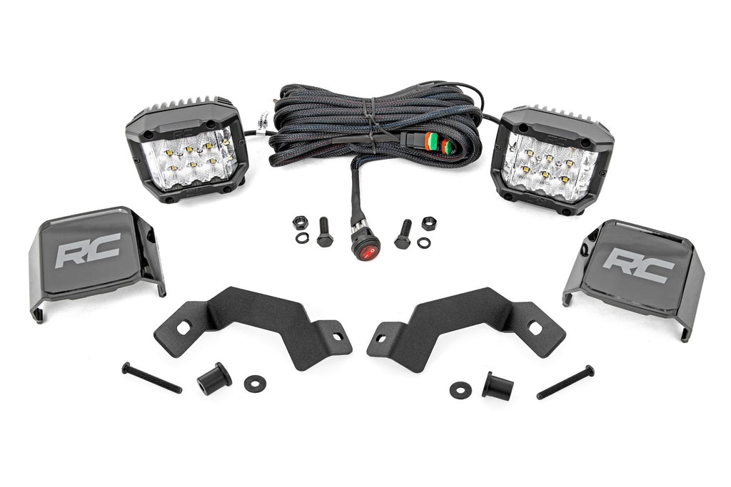 LED Light Kit | Ditch Mount |  3" OSRAM | Wide | Toyota Land Cruiser (24-26)