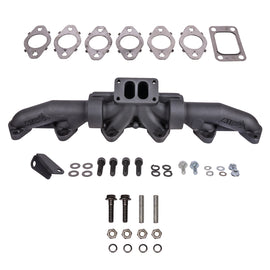 ATS Pulse Flow Exhaust Manifold Kit Fits 1998.5-2002 24V 5.9L Cummins 3-Pc T3 With Gaskets Turbo Hardware
