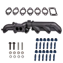 Load image into Gallery viewer, Pulse Flow Exhaust Manifold Kit Fits 2003-2007 5.9L Cummins 2-Pc T3 With Gaskets Premium Hardware ATS