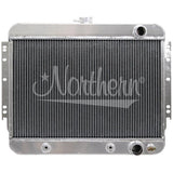 Northern Radiator 205200 Muscle Car Radiator - 20 1/2 X 24 3/4 X 3 (Downflow) W/ Connections On Right