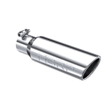 MBRP Exhaust T5113 Tip. 3in. O.D. Angled Rolled End 2in. inlet 10in. length. T304 Stainless.