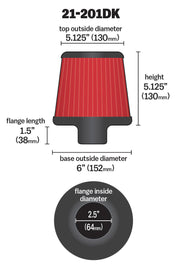 AEM Induction 21-201DK AEM DryFlow Air Filter