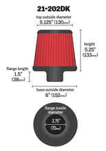 Load image into Gallery viewer, AEM Induction 21-202DK AEM DryFlow Air Filter