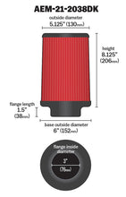 Load image into Gallery viewer, AEM Induction 21-2038DK AEM DryFlow Air Filter
