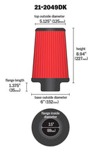 Load image into Gallery viewer, AEM Induction 21-2049DK AEM DryFlow Air Filter