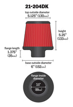 Load image into Gallery viewer, AEM Induction 21-204DK AEM DryFlow Air Filter