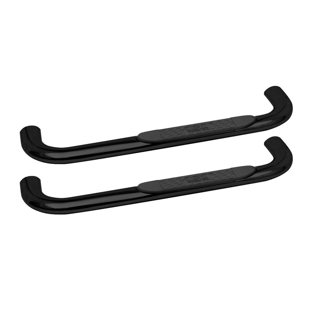 Westin 21-2325 Platinum 4 Oval Nerf Step Bars; Black; Steel; Mount Kit Included; Body Mount;